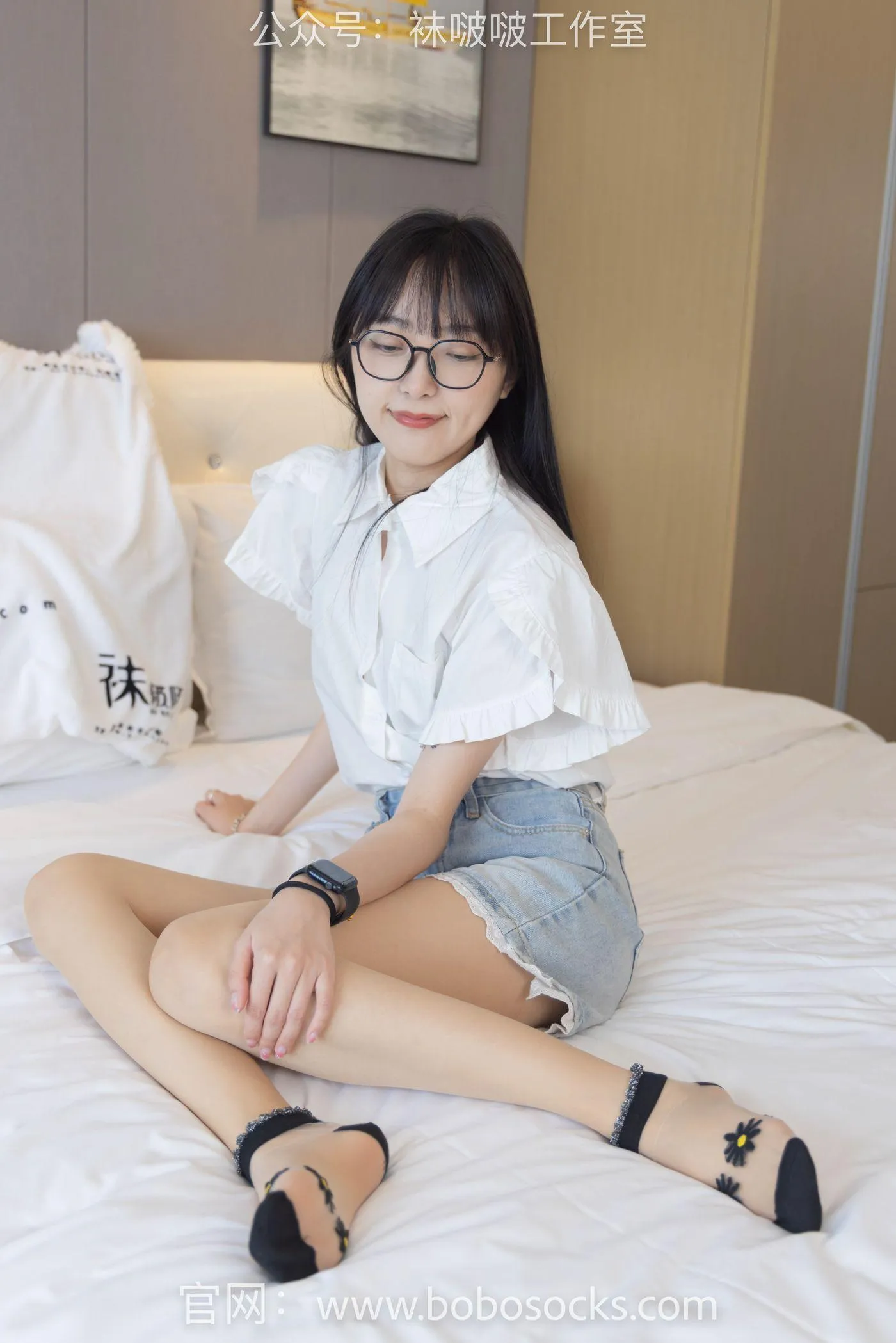 [BoBoSocks袜啵啵]NO.097 稚予-板鞋、玻璃丝短袜、肉丝 [140P]插图7
